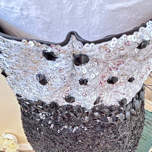 Sexy BLING Sweetheart Sleeveless Evening Cocktail Sequin Sleeveless Glamorous - Picture 9 of 13